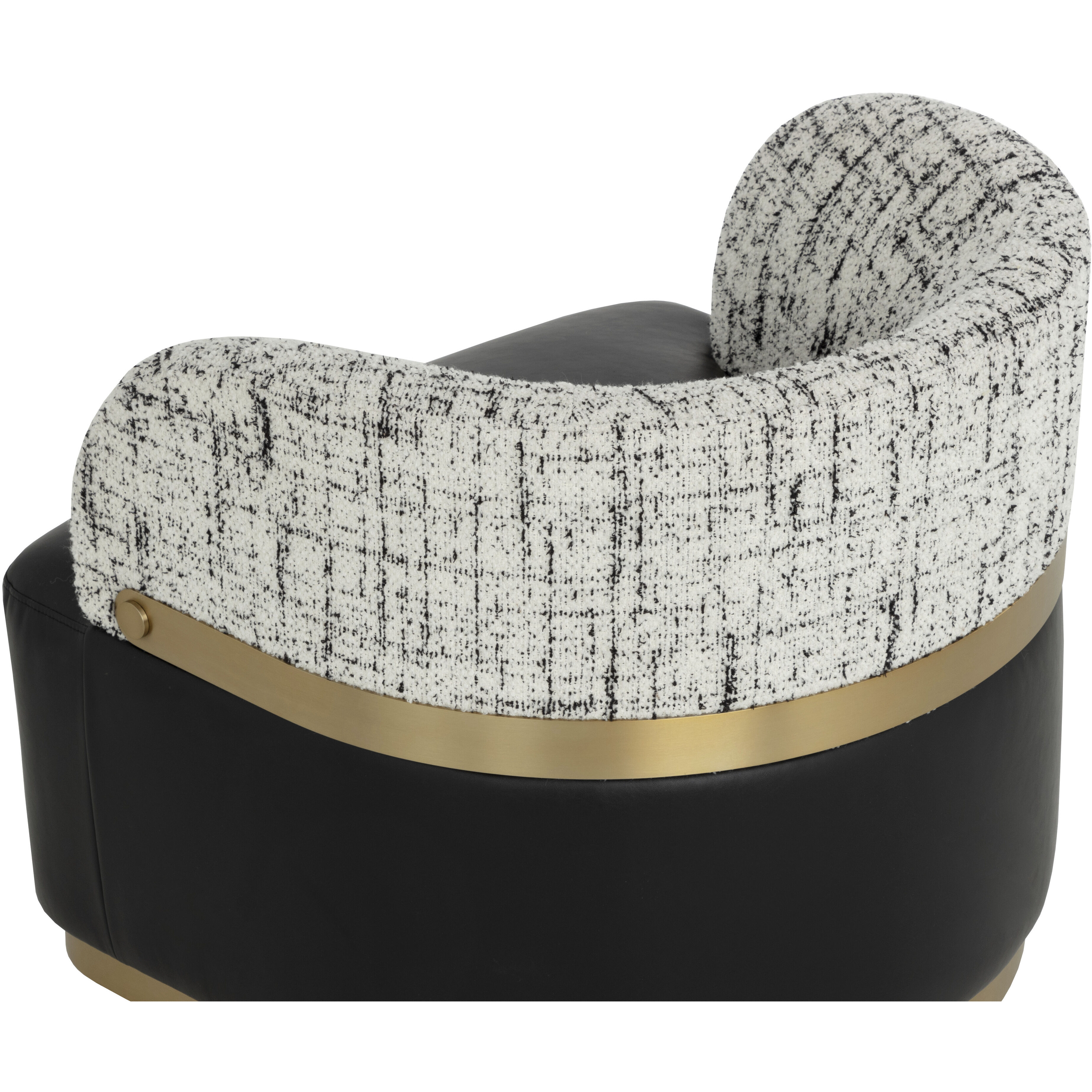 Brinda Bravo Black / Halton Birch Swivel Lounge Chair